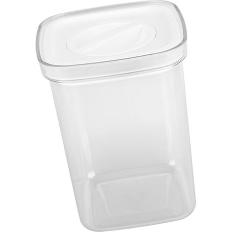 Boîte de conservation alimentaire hermétique de 1300 ml, transparente et fermée, idéale pour le riz blanc mélangé. (1/5)