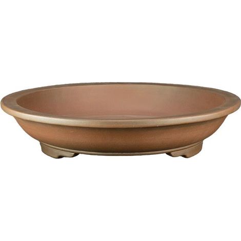 Vaso per bonsai rotondo in gres 40x40x6 cm - SM085