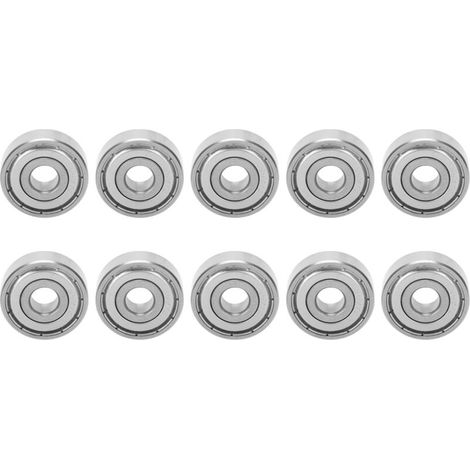 10 roulements à billes en acier inoxydable à grande vitesse pour patinage à roulettes S627Z (1/5)