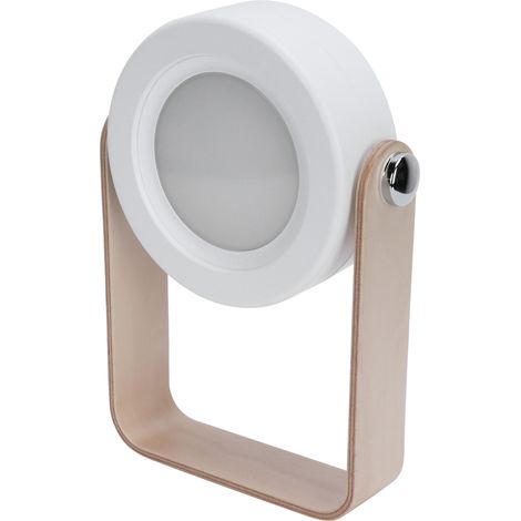 Lampe de lecture pliable, portable, tactile, à intensité variable, veilleuse LED, cadeau idéal pour la chambre à coucher, blanche.