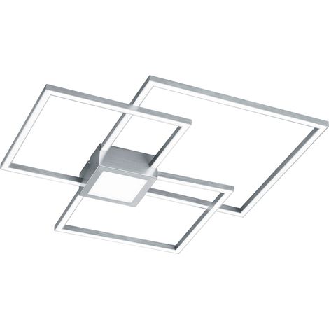 Plafoniera da Interno a LED in Metallo Nickel Opaco