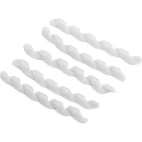 Set mit 5 elastischen TPR-Gummi-Fahrradschnurschonern mit Gewinde, einfache Montage, weißes Fahrradzubehör (1/5)