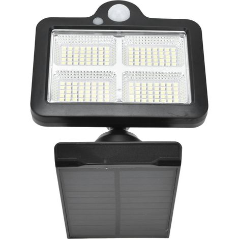 Applique murale solaire à induction IP65 étanche, 160 LED, télécommande, éclairage public extérieur (1/5)