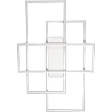 Plafoniera Moderna Frame Metallo Bianco Led 31W 3000K Luce Calda (1/3)