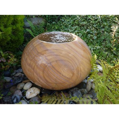 Rainbow Sandstone Arius Water Feature - 45cm Dia x 32cm H