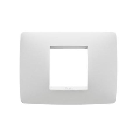 PLAQUE ONE 2P BLANC CRÈME GEWISS GW16102TB