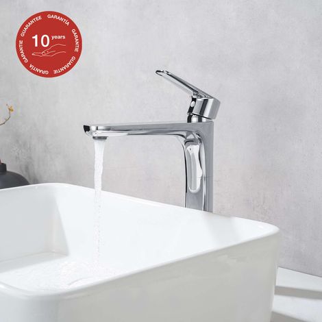Mitigeur de lavabo bec haut SKY BATH chromé série Nature (1/5)