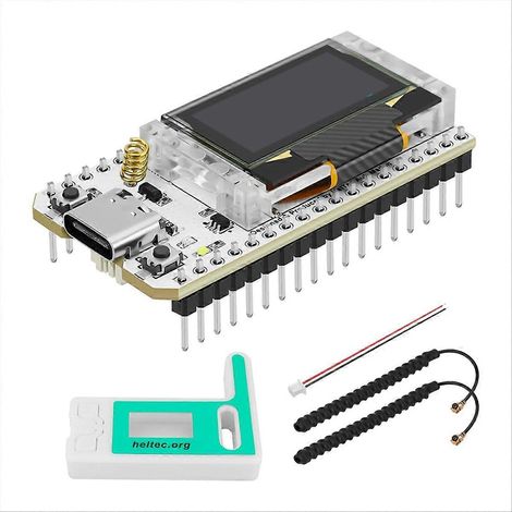 Placa de desarrollo ESP32 LoRa V3 con carcasa protectora y antena LoRa de 868 MHz, WiFi y Bluetooth integrados SX1262 (1/5)
