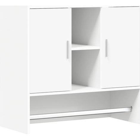 Estante de pared Montada en la pared Blanco 80 x 36 x 80 cm vidaXL