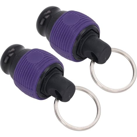 Lot de 2 porte-embouts de tournevis à fixation rapide et à dégagement rapide, porte-clés résistant à l'usure pour outils de 1/4 po de diamètre (violet (1/5)