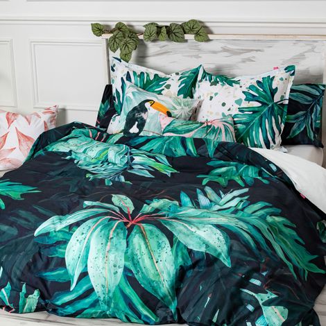 Housse de couette Ebène 220x220 cm (Lit 135/140) (1/5)
