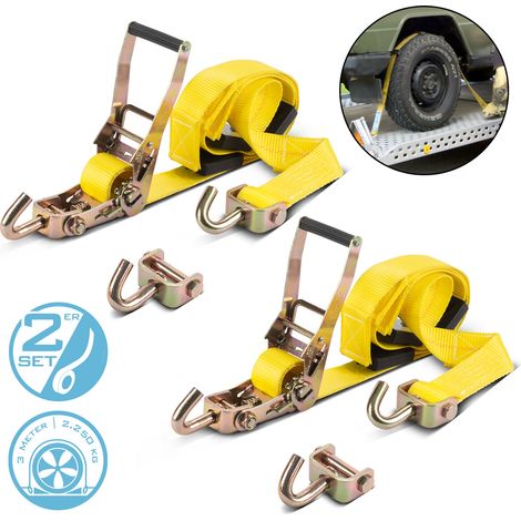 STAHLWERK Bloqueo de rueda TRS-50 ST juego de 2 3 m x 50 mm 2,250 kg correa (1/5)