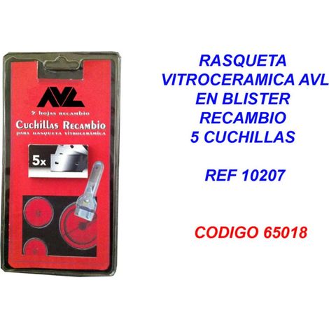 Remplacement de 5 lames pour grattoir à verre céramique AVL blister 10207