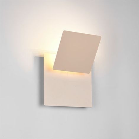 Trio LED-Wandleuchte Mio 18x18 cm warm beige schwenkbar
