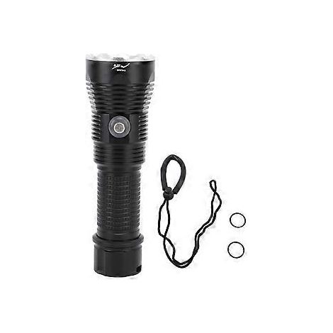 LED-Taucherlampe, IPX8 wasserdicht, stufenlos dimmbar, 100 m Reichweite, 3000 lm weißes Licht, ideal zum Tauchen, Schnorcheln und für Höhlenforschung (1/5)