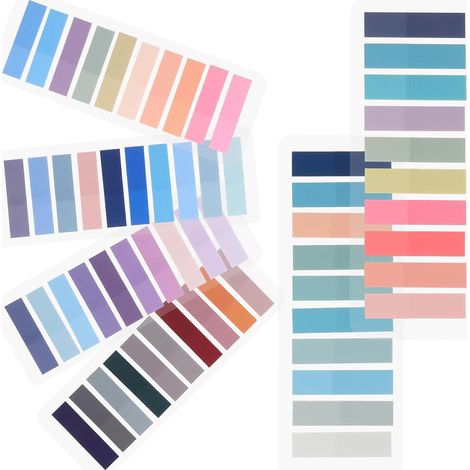 pièces de papier sur papier en 60 couleurs légères et