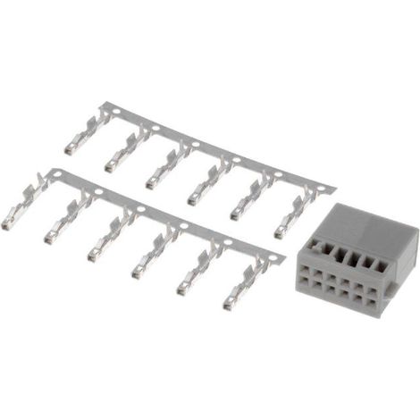 Fiche nue Fakra male 12PIN blanche avec broches