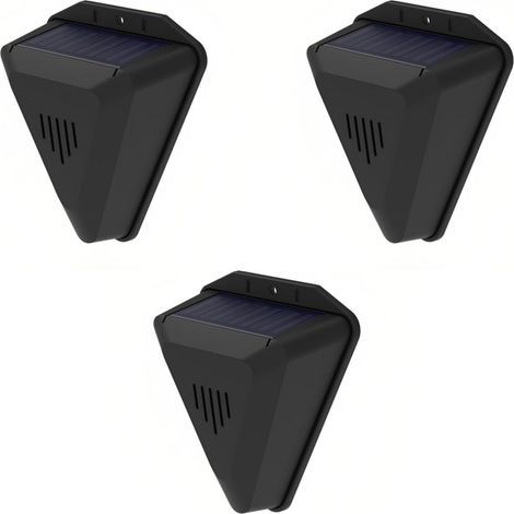3er-Pack Solar-Vogelalarm, IP55 wasserdicht, 13 Abschreckungstöne, Gartenschutz (1/5)
