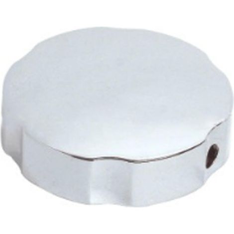 Chrome Aluminium Alloy Bath Plug, Universal Bathtub Plug, Overflow Lid, Pop Up Control Knob, Drainage Accessories (1/5)
