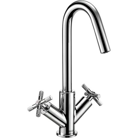 Bristan Cruzar Basin Mixer Tap with Clicker Waste - Chrome (1/2)