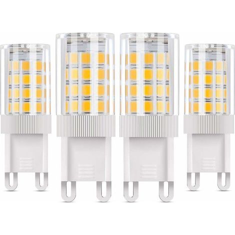 G9 Ampoule LED,5W équivalent à des Lampes Halogènes 50W,4 PCS Lampes à LED Blanc Chaud 3000K,Angle de Diffusion de 360°, AC85-220V,360LM,Non Dimmable (1/5)