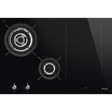 Piastra cottura smeg pm3743d ibrida 3700 W gas ed elettrica (1/5)