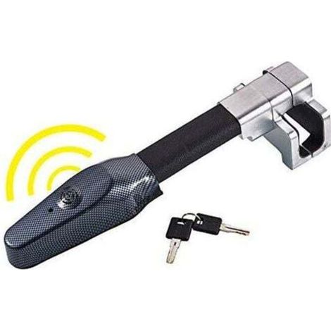 Serrure de volant monobloc bande antivol canne antivol alarme de sécurité antivol de voiture protection de sécurité universelle T-lock-4011.19.4cm (1/5)
