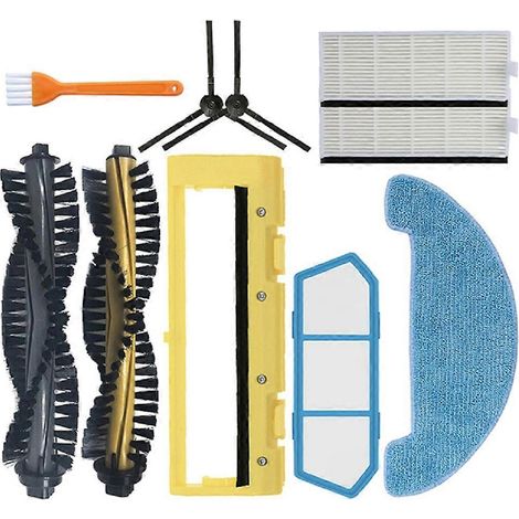 Filtre pour aspirateur brosse pour aspirateur Filtre de brosse pour aspirateur filtre de ILife Chuwi A4 A40 A4S X432 Roller Main Side Brosse HEPA Filtre Strainer / Amibot Spirit H2O Robot Aspirateur K (1/5)