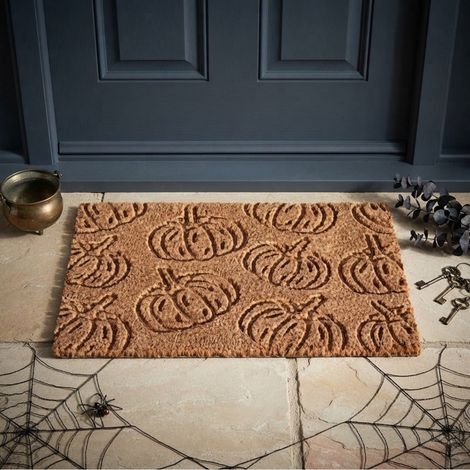 Multi Pumpkin Harvest Coir Doormat (1/2)