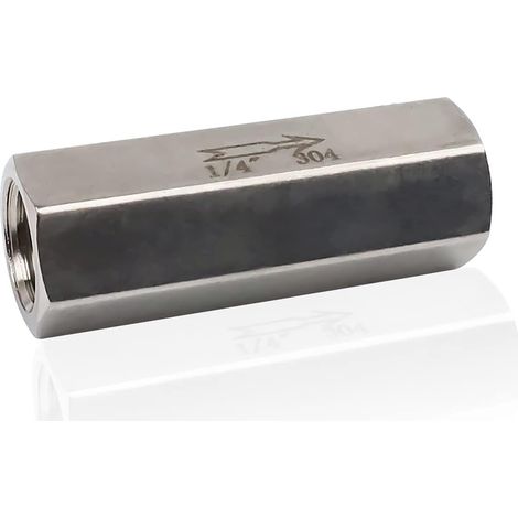 Clapet Anti-Retour D'air 1/4", SRJQXH 48.9mm Inox 304 Clapet Anti Retour Compresseur, Empêche le Retour D'air, Bonne étanchéité, Pour Raccords De Tuyaux D'eau Et De Gaz (1/5)