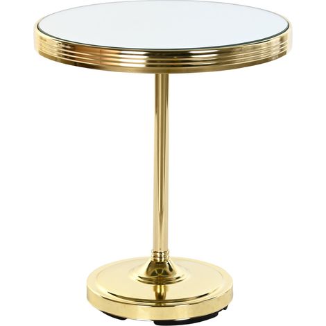 Auxiliary Table Mirror Messing 42.5x42.5x49 Messingspiegel Goldmaterial Multicolor -Farbfamilie Hilfstabellen Details Details (1/5)