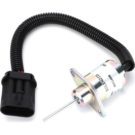 Solénoïde D'arrêt de Carburant 6691498 6691313 Remplacement S130 S150 S160 S175 S510 Aluminium Noir. (1/5)