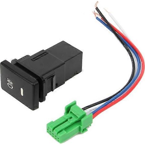 Interrupteur à bouton-poussoir 4 fils DC12V pour feux antibrouillard avant Toyota Camry Corolla (1/5)
