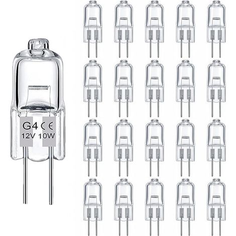 Pack 20 G4 Halogenlampen – 160 lm – Warmweiß 2800K – Dimmbar – Haus- und Gewerbebeleuchtung – 3000h Lebensdauer (1/5)