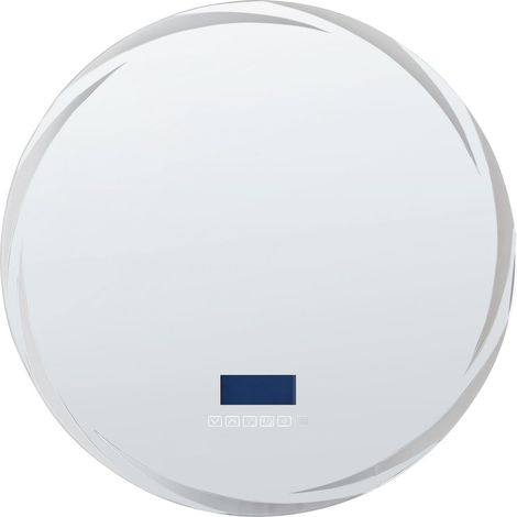 Specchio da parete a LED argento rotondo con altoparlante bluetooth 60 x 60 cm Tanay (1/5)