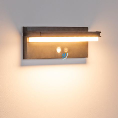 Luminaire Solaire Mural avec Détecteur de Mouvement – 75 LED – IP65 Étanche – 4 Modes d’Éclairage – 6000K – Pour Jardin, Terrasse, Allée, Garage-Warm White