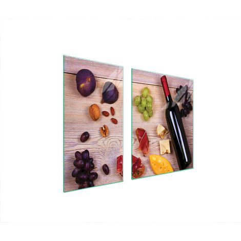 Plaque de protection en verre POUR four 90x52 aliments (1/5)