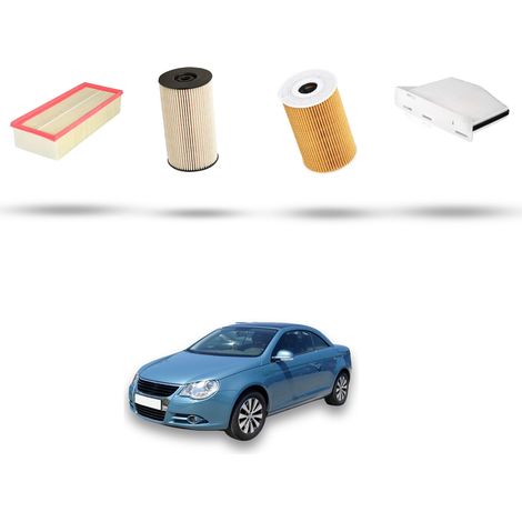 Kit tagliando 4 filtri compatibile con Vw Eos (1F7,1F9) 2.0 TDI 100kw Dal 2010 (1/5)