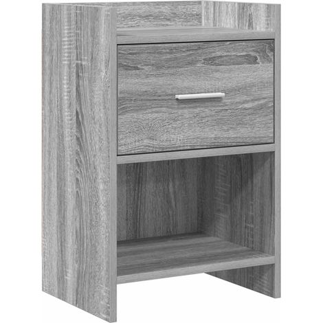 Bedside Tables Grey Sonoma 40 x 30 x 60 cm Engineered Wood vidaXL (1/5)