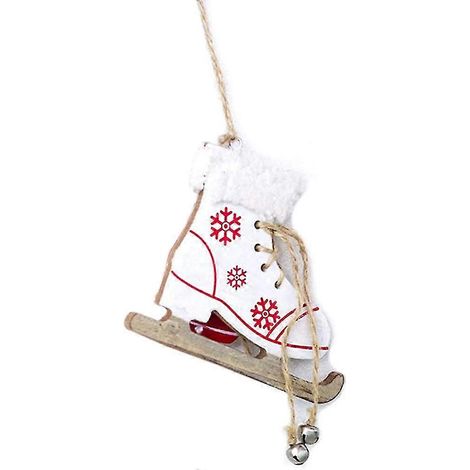 Ornement De Noël Chaussure De Skate En Bois Peinte Ornement Décoratif De Noël Pour Placard bd (1/5)