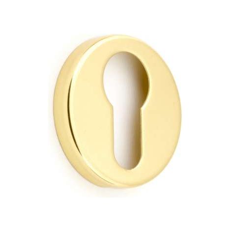 Coppia di Bocchette Yale per porte in Ottone lucido