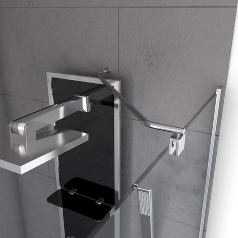 Barre de Fixation d'angle pour Douche a l'italienne-Freedom 2 Angle-Barre DE Fixation Murale d'angle (1/3)