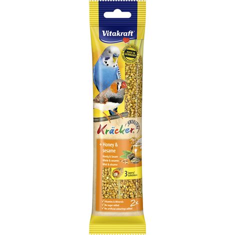 Alimento per Uccelli per Pappagallini Vitakraft Kracker Miele