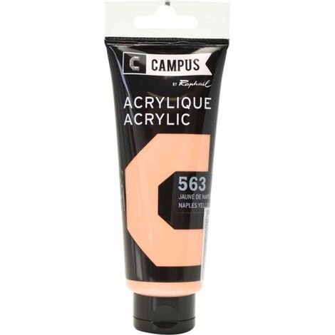 Peinture acrylique 100 ml - Jaune de Naples rouge n°563