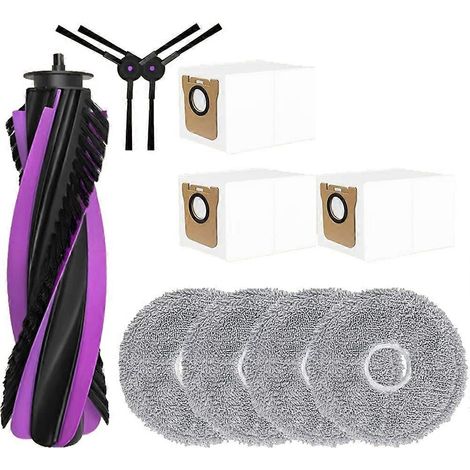 Brosse pour aspirateur Pour JONR P20 PRO Aspirateur pièce détachée Main Roller Side Brosses Serpillière Cloths Pads Sac à poussière de remplacement Accessoires (1/5)