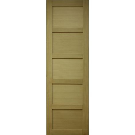Porte Coulissante placage chêne 5 panneaux H204 X L63 (1/2)
