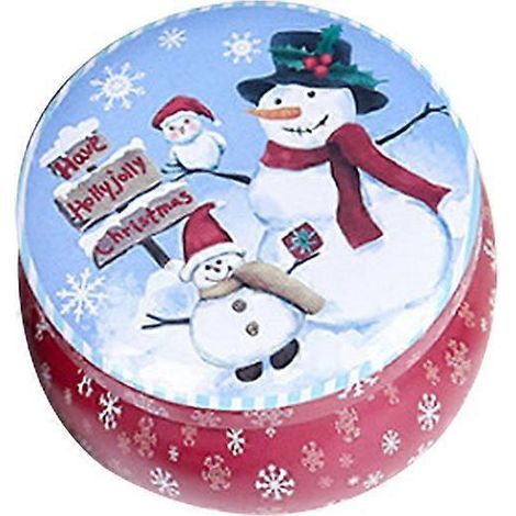 Boîte à bonbons de Noël ravissante, boîte à biscuits créative, bocal portable et tendance pour ranger les bonbons à la maison et pendant les fêtes (style aléatoire)