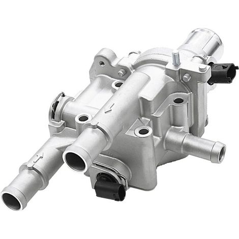 Engine coolant thermostat housing compatible with Chevy Cruze 2011-2016, Chevy Sonic 2012-2018, Chevy Trax 2013-2018 – Replaces 25199824, 25192228, 902-033,15-818 44. (1/4)