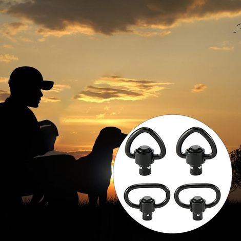 4 Boucles QD 1,25" pour Sangles de Sécurité et Équipement d'Escalade, Attaches Rapides pour Montures et Activités Extérieures (1/2)