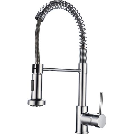 Grifo de Cocina K2O Dock 27x5x41cm Grifo Monomando con Muelle, Caño Giratorio 360° y Extraíble, Agua en 2 Funciones y Aireador (1/5)